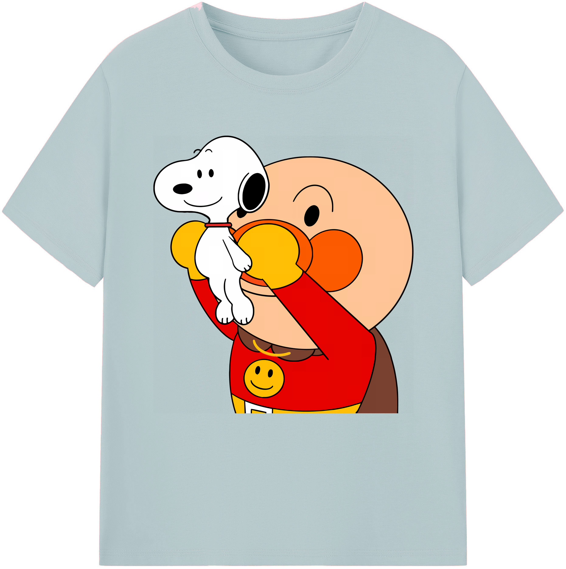 （画像用） アンパンマン Anpanman 綿100％半袖Tシャツ（フロントプリント）